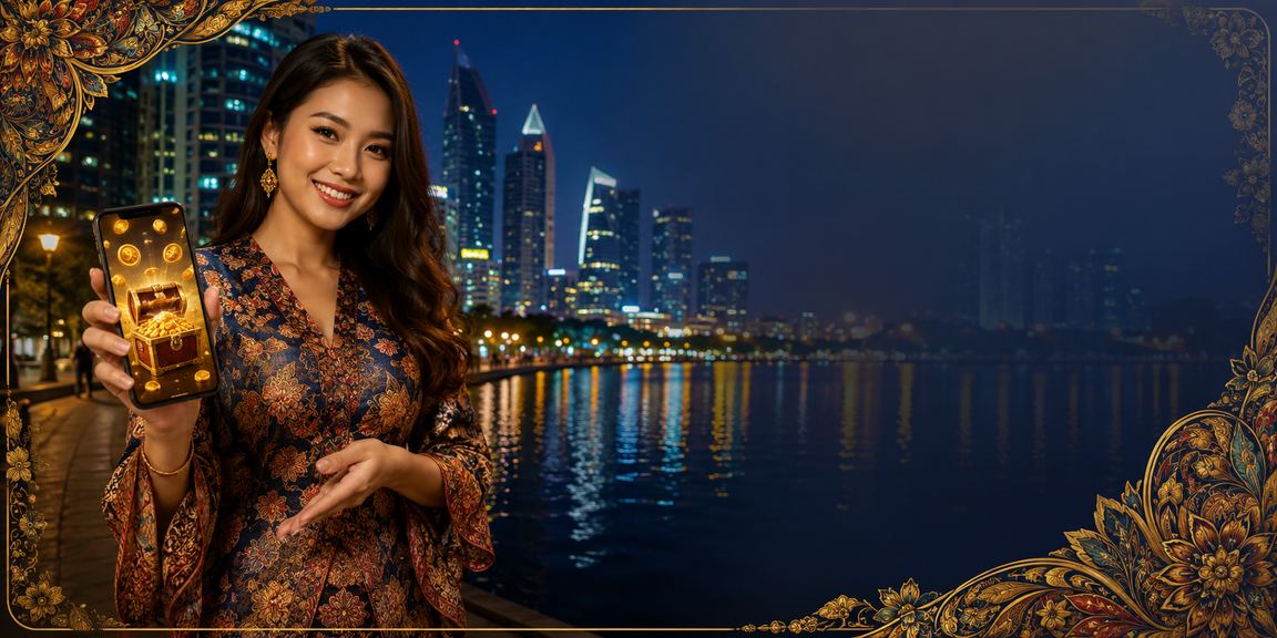 Suasana pertaruhan bertema batik di Petaling Jaya dengan gaya seni tempatan